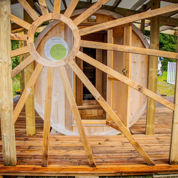 sauna camping gerardmer vosges exterieur